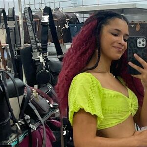 Vibrant Lime Green Crop Top WILDFABLE